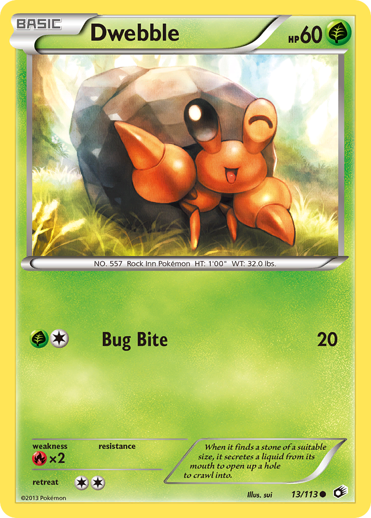 Legendary Treasures Dwebble #13/113